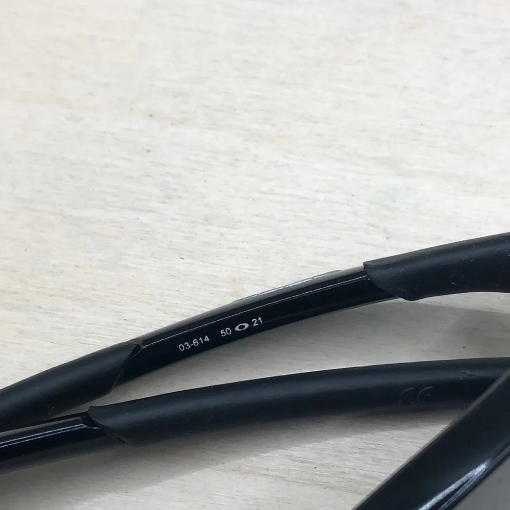 Oakley 03-614  Vintage Half Jacket GLOSSY BLACK SUNGLASSES USA READ FIRST